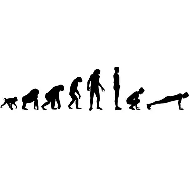 Vinil decorativo evolução humana - TenStickers