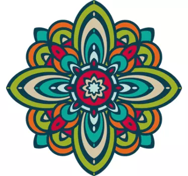 Vinil Decorativo Flor Colorida - TenStickers