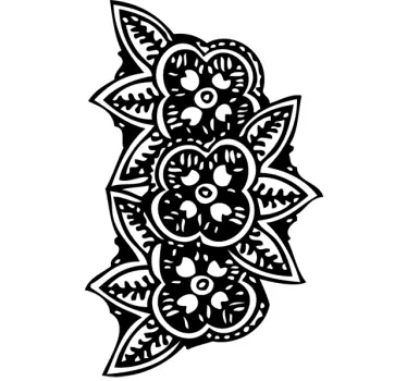 Vinil Decorativo Flores Indianas - TenStickers