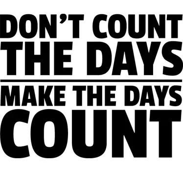 Vinil decorativo frase days count - TenStickers