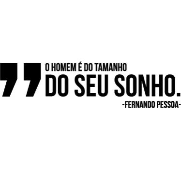 Vinil decorativo frase Fernando Pessoa - TenStickers