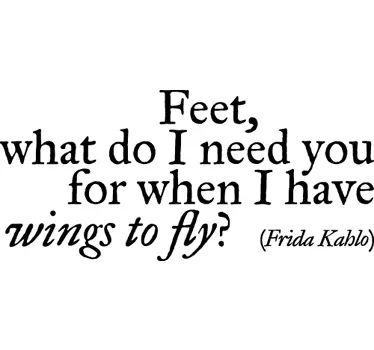 Vinil decorativo frase Frida Kahlo - TenStickers