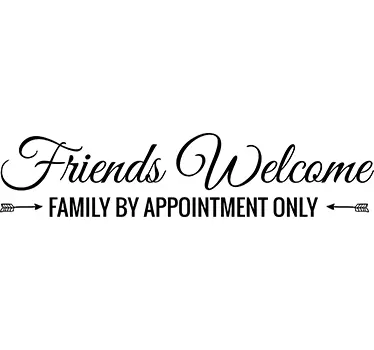 Vinil decorativo friends welcome - TenStickers