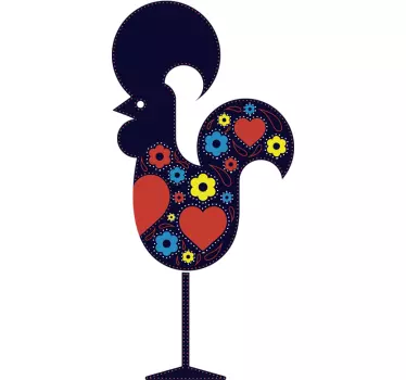 Vinil decorativo galo de Barcelos - TenStickers