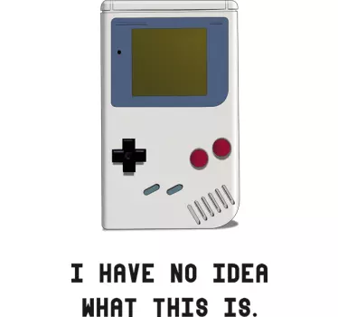 Vinil decorativo Game Boy - TenStickers