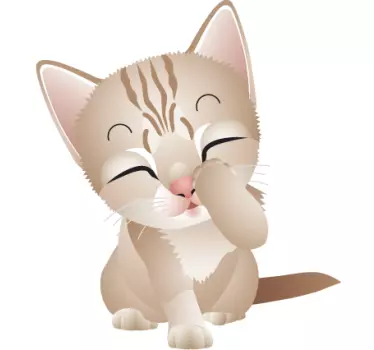 Vinil decorativo gatinho fofo - TenStickers