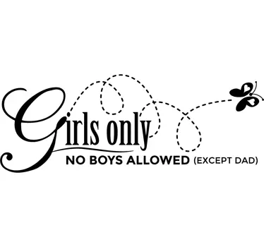 Vinil decorativo Girls Only - TenStickers