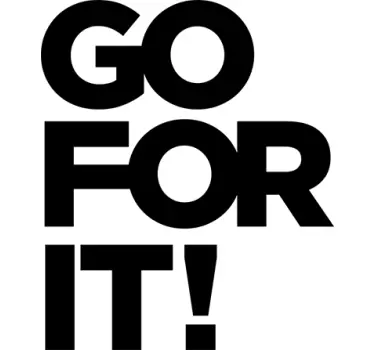Vinil Decorativo Go For It - TenStickers