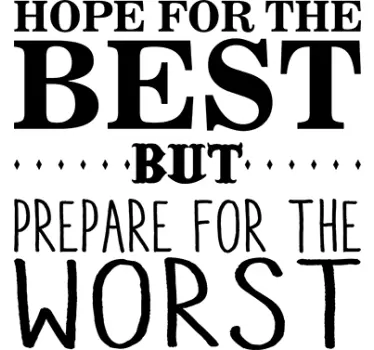 Vinil decorativo Hope for the best... - TenStickers