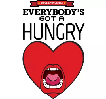 Vinil decorativo hungry heart - TenStickers