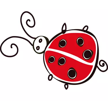Vinil decorativo infantil desenho joaninha - TenStickers