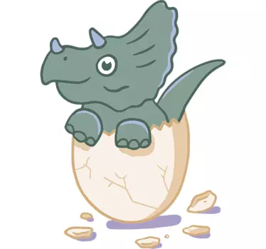 Vinil decorativo infantil dino bebe - TenStickers
