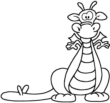 Vinil decorativo infantil dragão divertido - TenStickers