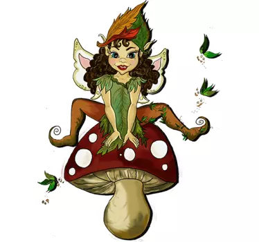 Vinil decorativo infantil duende seta - TenStickers