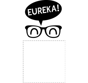 Vinil decorativo interruptor luz eureka - TenStickers