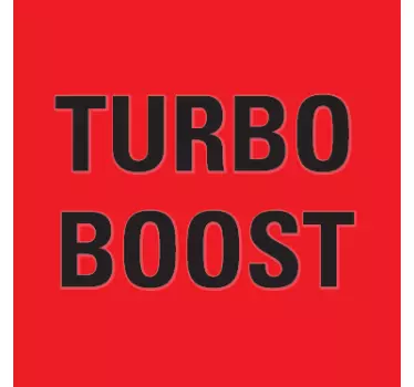 Vinil decorativo interruptor turbo boost - TenStickers