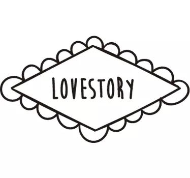Vinil decorativo jarro love story - TenStickers