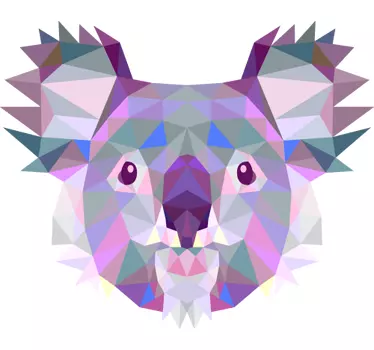 Vinil Decorativo Koala Geométrico - TenStickers