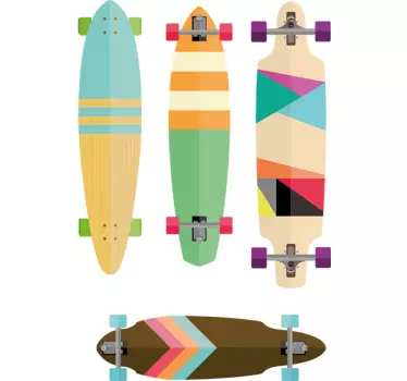 Vinil decorativo lâmina skates - TenStickers