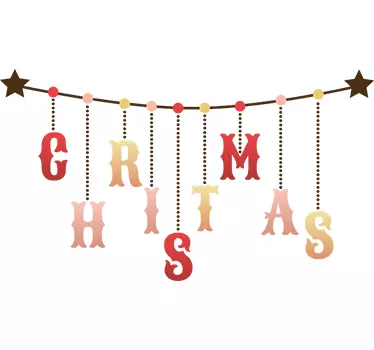 Vinil decorativo letras Christmas - TenStickers