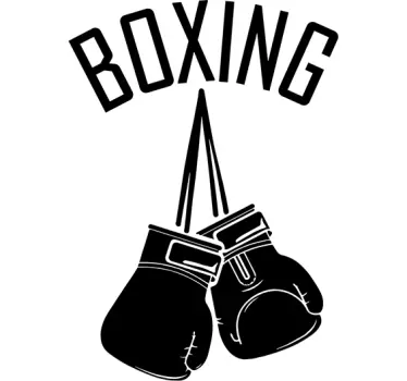 Vinil decorativo luvas de boxe - TenStickers