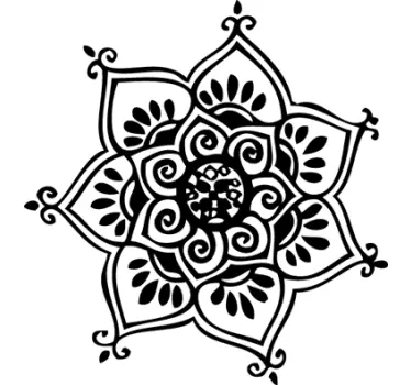 Vinil decorativo mandala sete pétalas - TenStickers