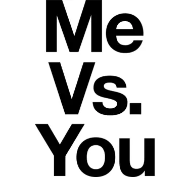 Vinil decorativo me vs you - TenStickers