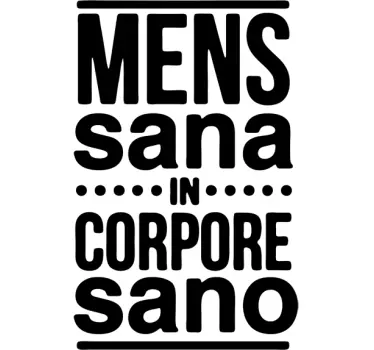 Vinil decorativo Mens sana in corpore sano - TenStickers