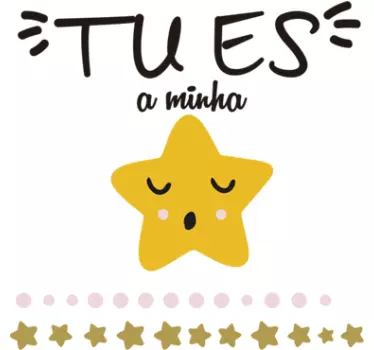 Vinil decorativo minha estrella - TenStickers