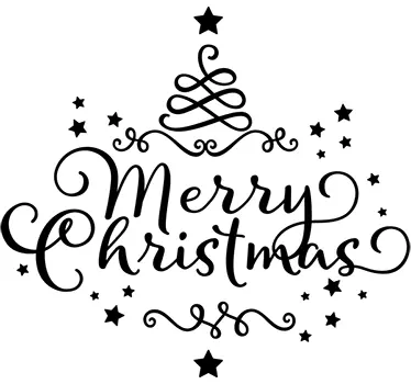 Vinil decorativo natal Merry Christmas - TenStickers