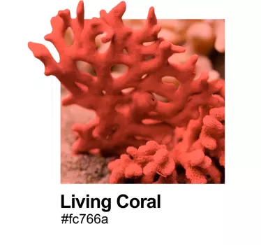 Vinil decorativo náutico coral vivo pantone - TenStickers