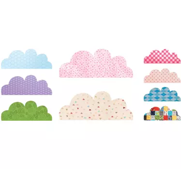 Vinil decorativo nuvens com texturas - TenStickers