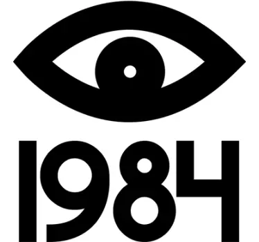 Vinil decorativo olho 1984 Orwell - TenStickers