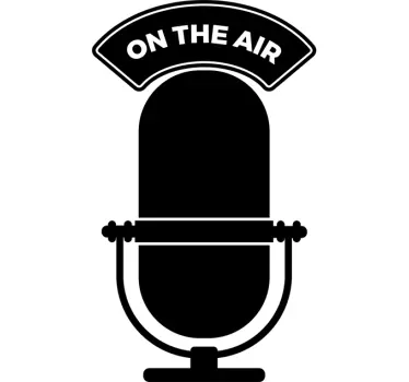 Vinil decorativo on the air radio - TenStickers