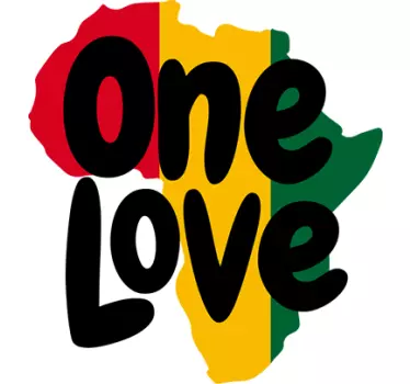 Vinil decorativo One Love África - TenStickers