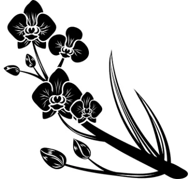 Vinil decorativo orquídea - TenStickers