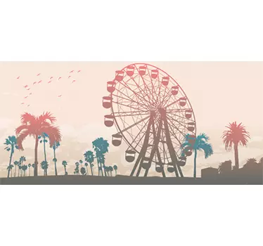 Vinil decorativo paisagem California - TenStickers