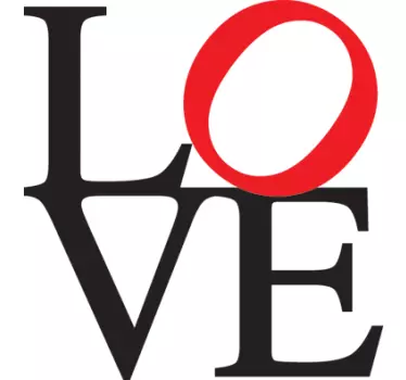 Vinil decorativo palavra Love - TenStickers