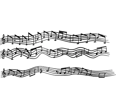 Vinil decorativo partitura musical Imagine - TenStickers