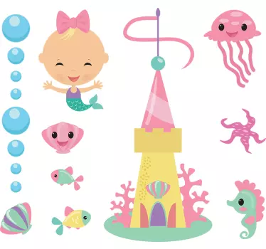 Vinil decorativo peixes infantis - TenStickers