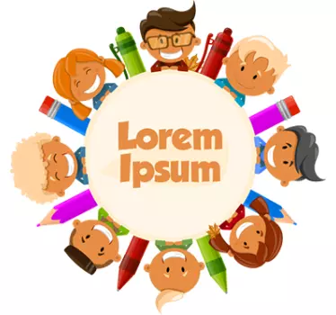 Vinil decorativo personalizável escola - TenStickers