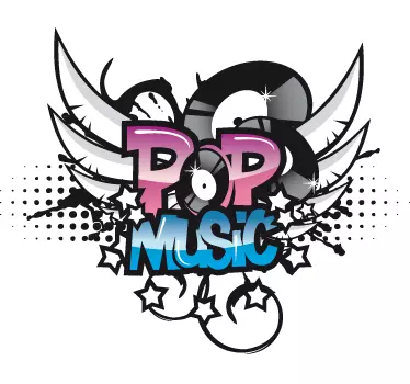 Vinil decorativo pop music - TenStickers