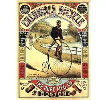Vinil decorativo poster bicicleta Colômbia - TenStickers