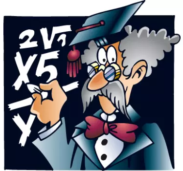 Vinil decorativo professor matemática - TenStickers