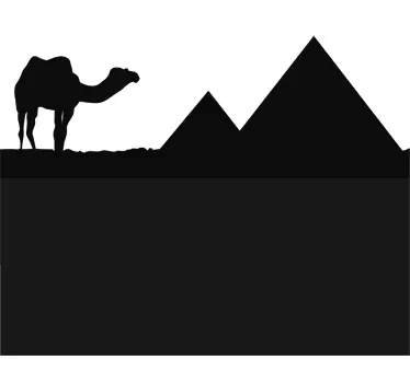 Vinil decorativo quadro preto ardósia Egipto - TenStickers