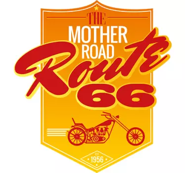 Vinil decorativo route 66 Mother road - TenStickers