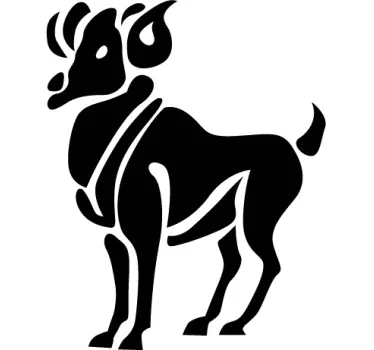 Vinil decorativo signo Carneiro - TenStickers