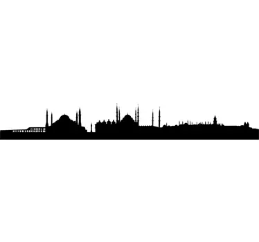 Vinil decorativo silhueta Istambul, Turquia - TenStickers
