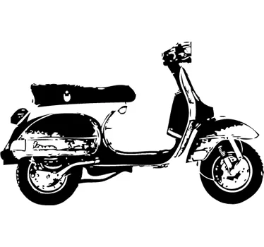 Vinil Decorativo Silhueta Vespa - TenStickers
