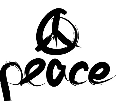 Vinil decorativo símbolo peace - TenStickers
